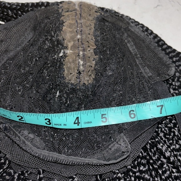 Natural color black Bob box braided wig color 1 - Picture 8 of 11